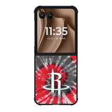 Houston Rockets Tie Dye Style Logo Motorola Moto RAZR Plus 2025 Case OV10593