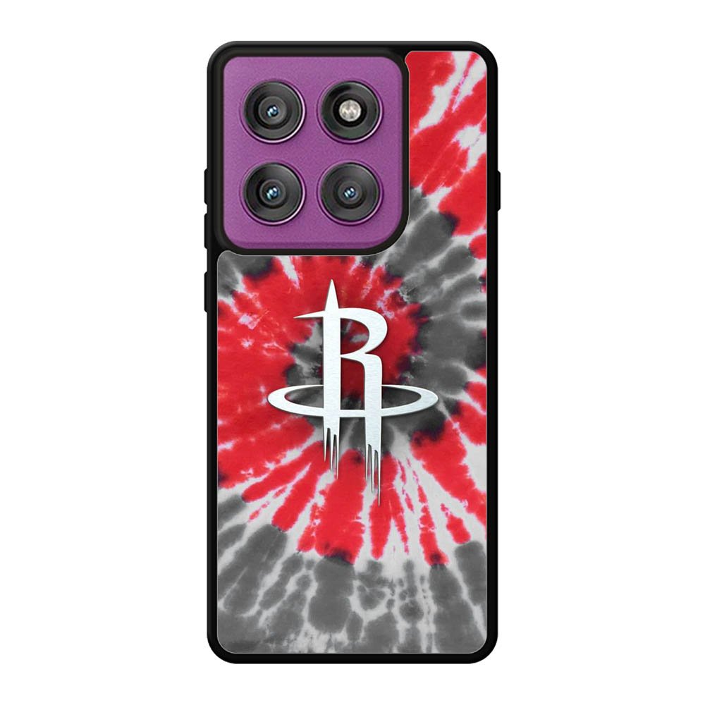 Houston Rockets Tie Dye Style Logo Motorola Moto Edge 60 Pro Case OV10593