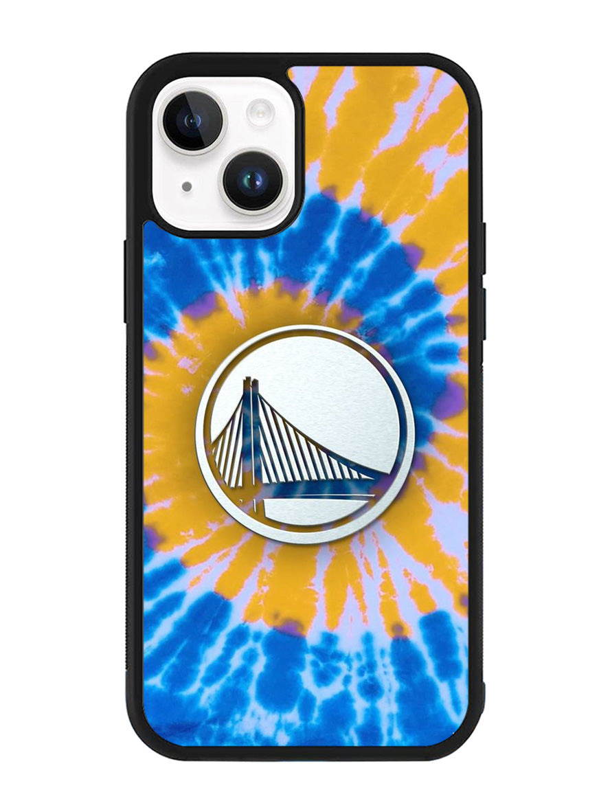 Golden State Warriors Tie Dye Style Logo iPhone 14 Case QC10584