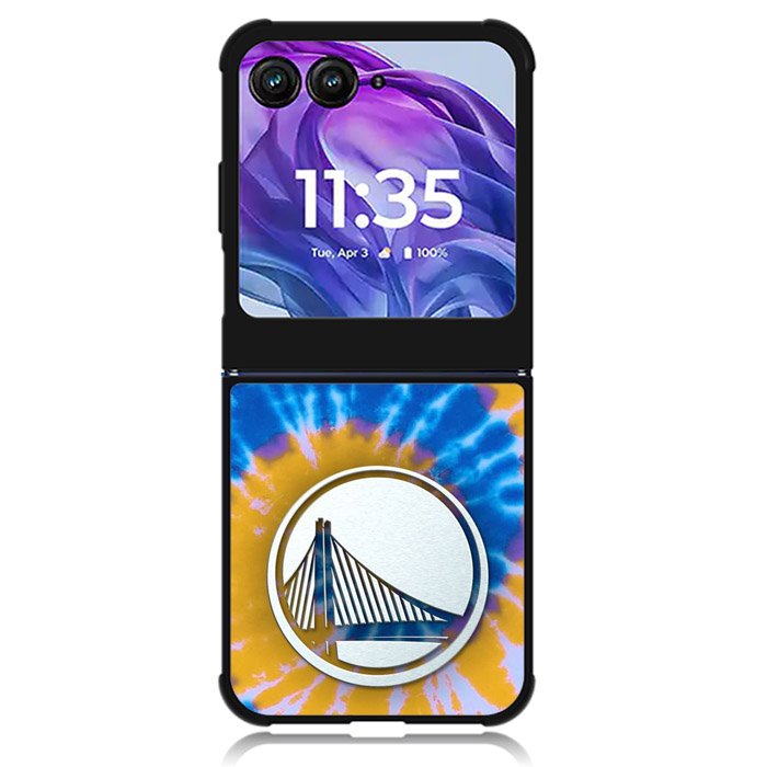 Golden State Warriors Tie Dye Style Logo Motorola Moto Razr Plus 2024 , Moto Razr+ 2024 Case OV10584
