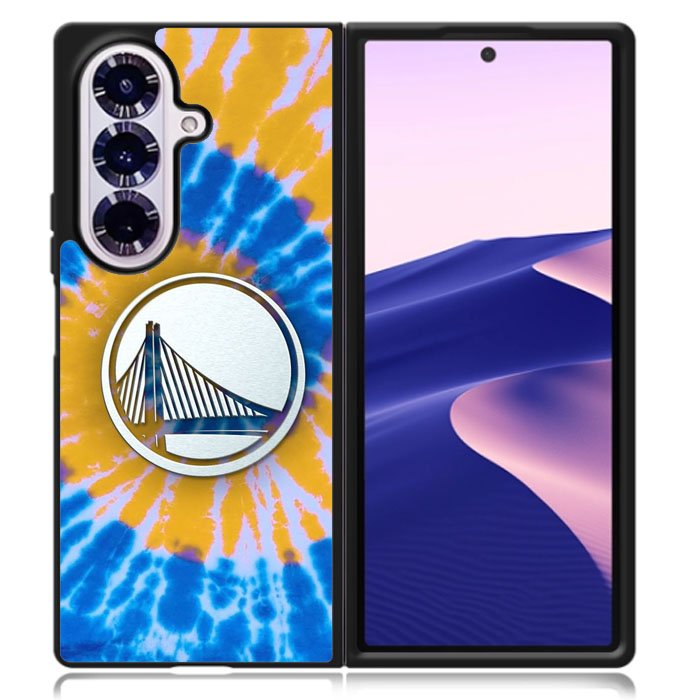 Golden State Warriors Tie Dye Style Logo Samsung Galaxy Z Fold 7 Case OV10584