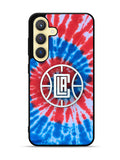 Los Angeles Clippers Tie Dye Style Logo Samsung Galaxy S25 Plus 5G , Samsung Galaxy S25+ 5G Case OV10623