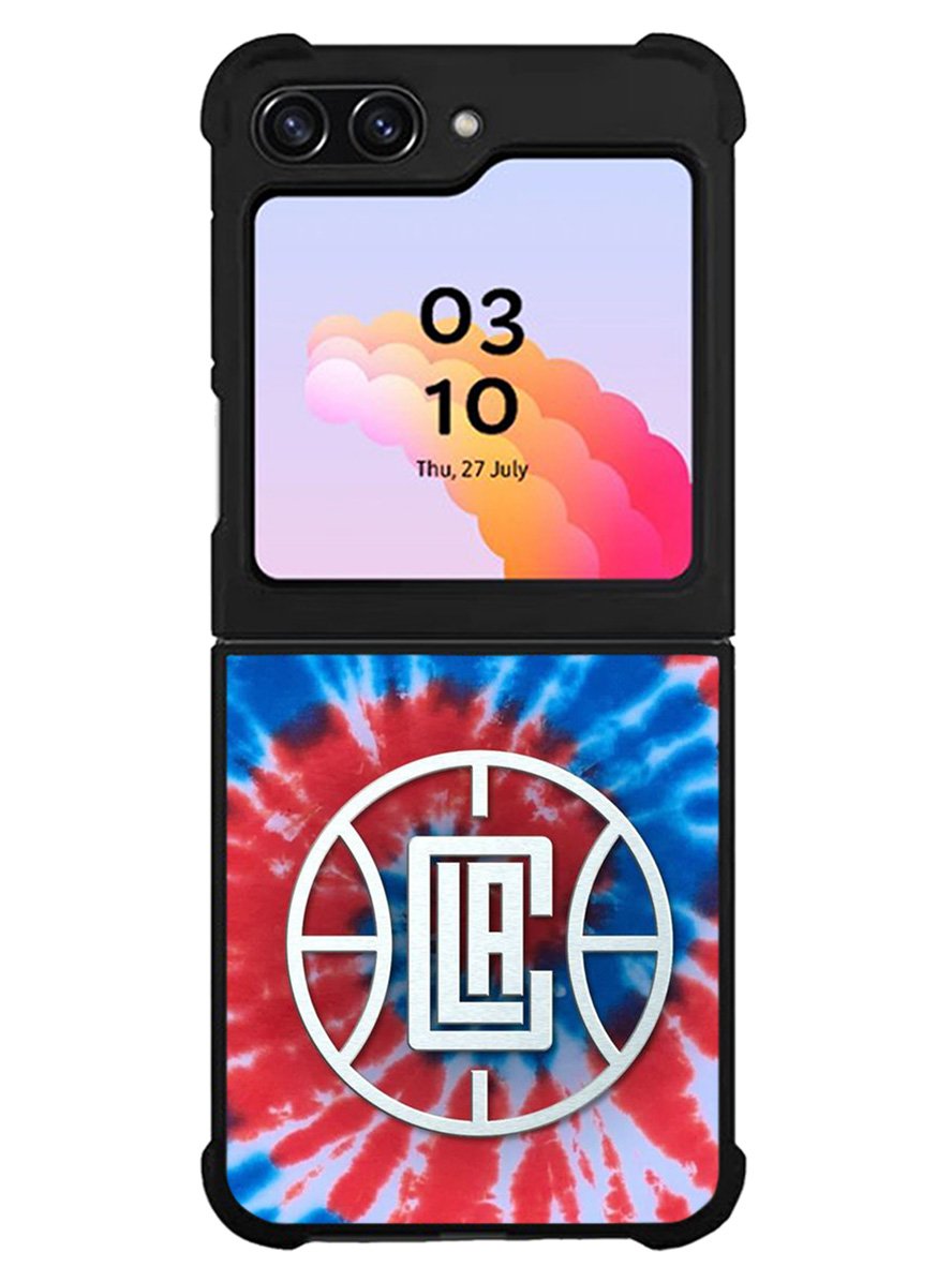 Los Angeles Clippers Tie Dye Style Logo Samsung Galaxy Z Flip 5 5G 2023 Case OV10623