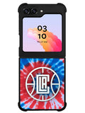 Los Angeles Clippers Tie Dye Style Logo Samsung Galaxy Z Flip 5 5G 2023 Case OV10623
