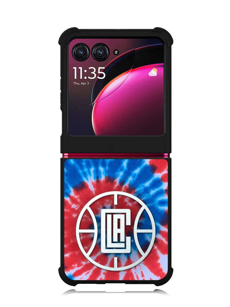 Los Angeles Clippers Tie Dye Style Logo Motorola Moto Razr Plus 2023 , Moto Razr+ 2023 Case OV10623