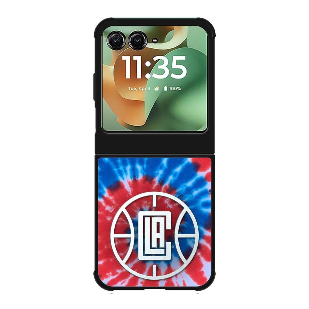 Los Angeles Clippers Tie Dye Style Logo Motorola Moto RAZR 2025 Case OV10623