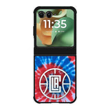 Los Angeles Clippers Tie Dye Style Logo Motorola Moto RAZR 2025 Case OV10623