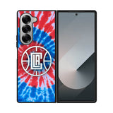 Los Angeles Clippers Tie Dye Style Logo Samsung Galaxy Z Fold 7 5G Case QC10623