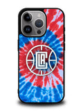 Los Angeles Clippers Tie Dye Style Logo iPhone 16 Pro Max Case QC10623