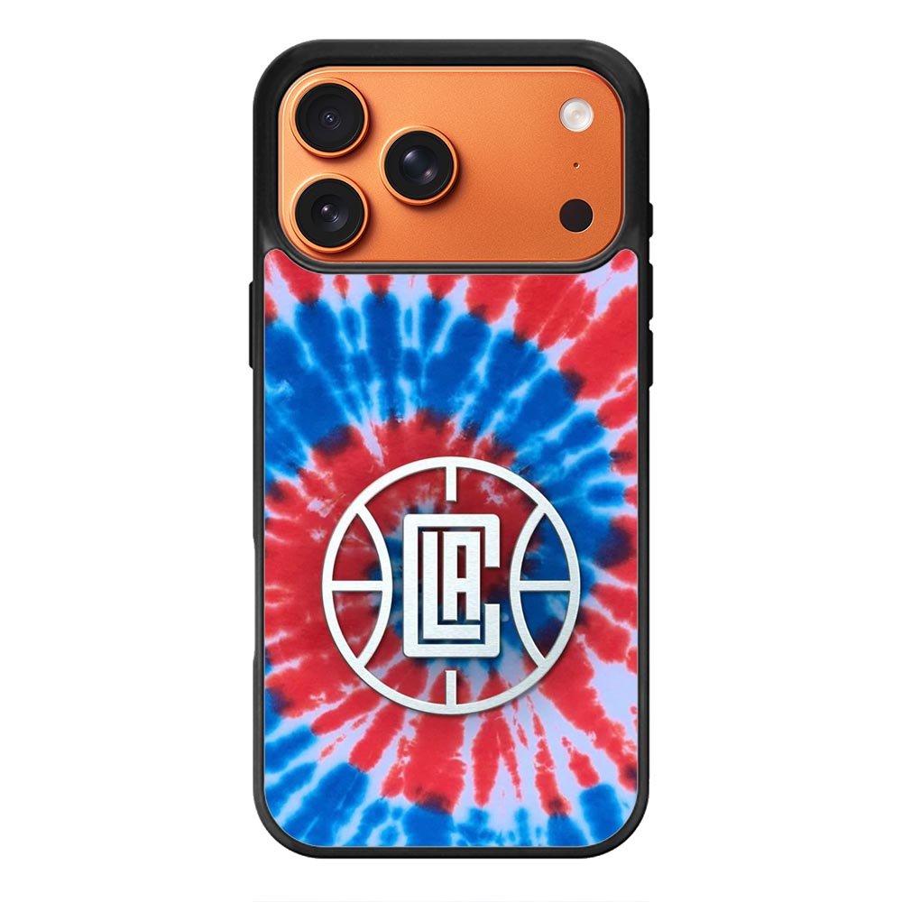 Los Angeles Clippers Tie Dye Style Logo iPhone 17 Pro Case QC10623
