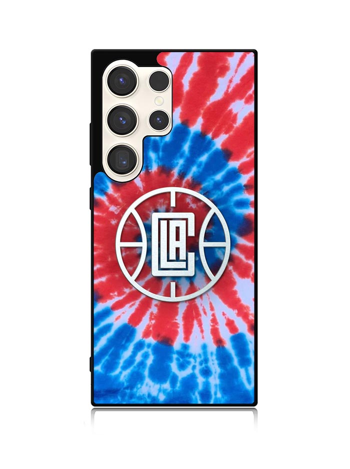 Los Angeles Clippers Tie Dye Style Logo Samsung Galaxy S25 Ultra 5G Case QC10623