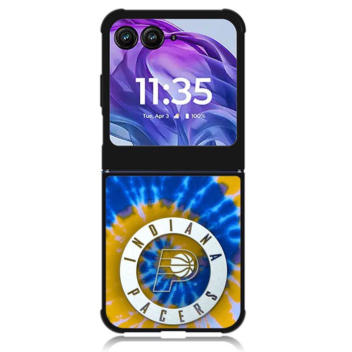 Indiana Pacers Tie Dye Style Logo Motorola Moto Razr Plus 2024 , Moto Razr+ 2024 Case OV10596