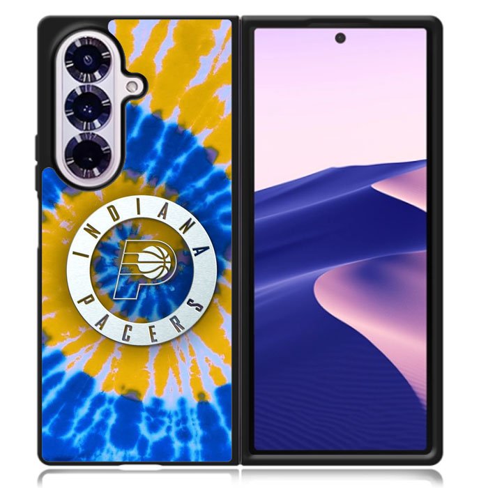 Indiana Pacers Tie Dye Style Logo Samsung Galaxy Z Fold 7 Case OV10596