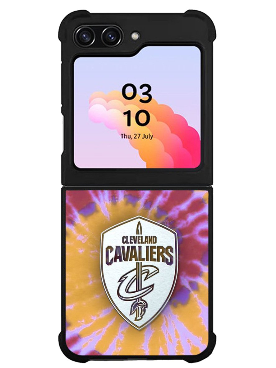 Cleveland Cavaliers Tie Dye Style Logo Samsung Galaxy Z Flip 5 5G 2023 Case OV10699