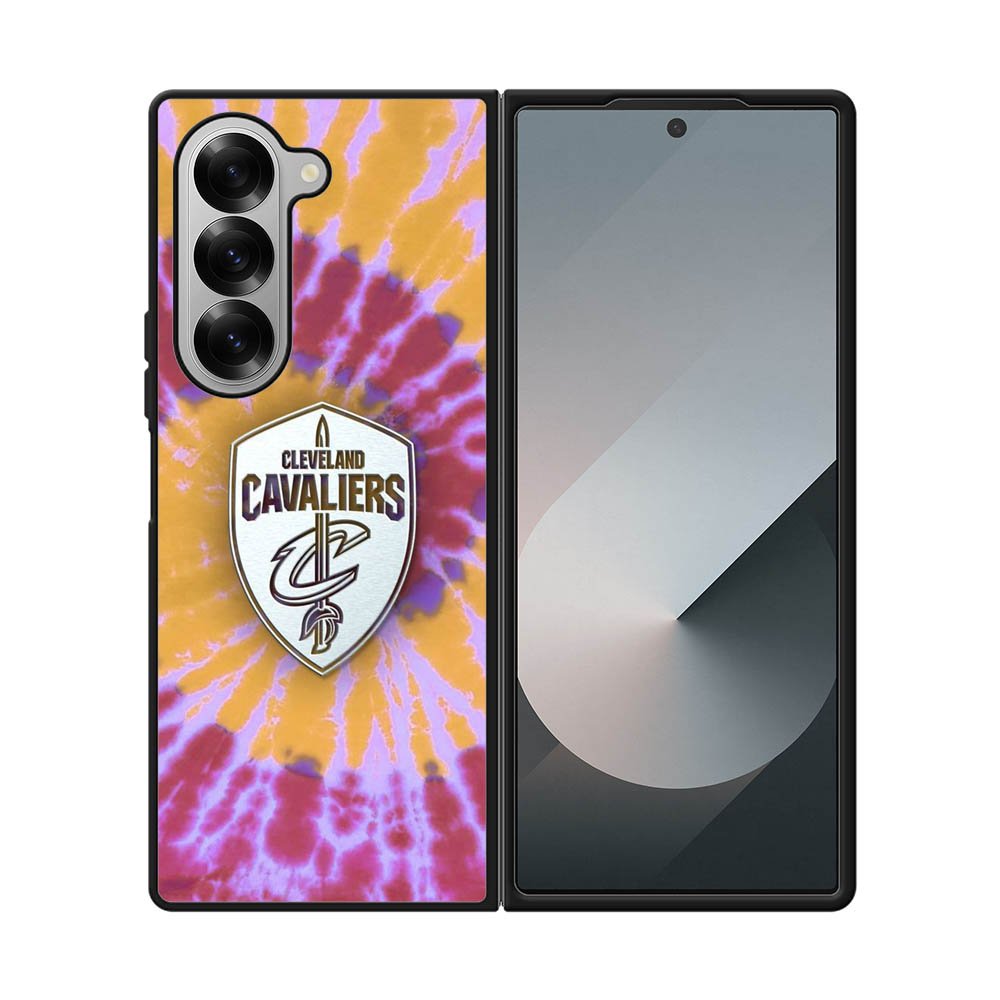 Cleveland Cavaliers Tie Dye Style Logo Samsung Galaxy Z Fold 7 5G Case OV10699