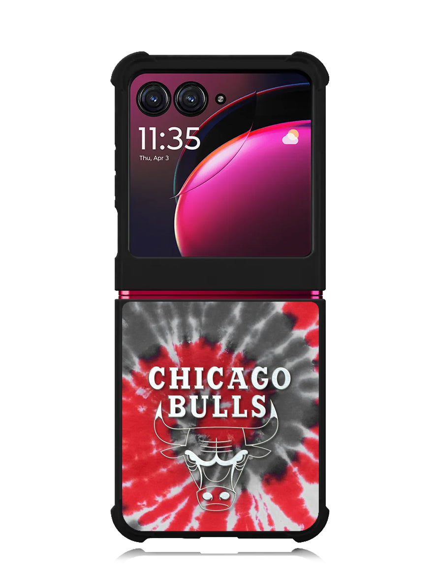 Chicago Bulls Tie Dye Style Logo Motorola Moto Razr Plus 2023 , Moto Razr+ 2023 Case OV10687
