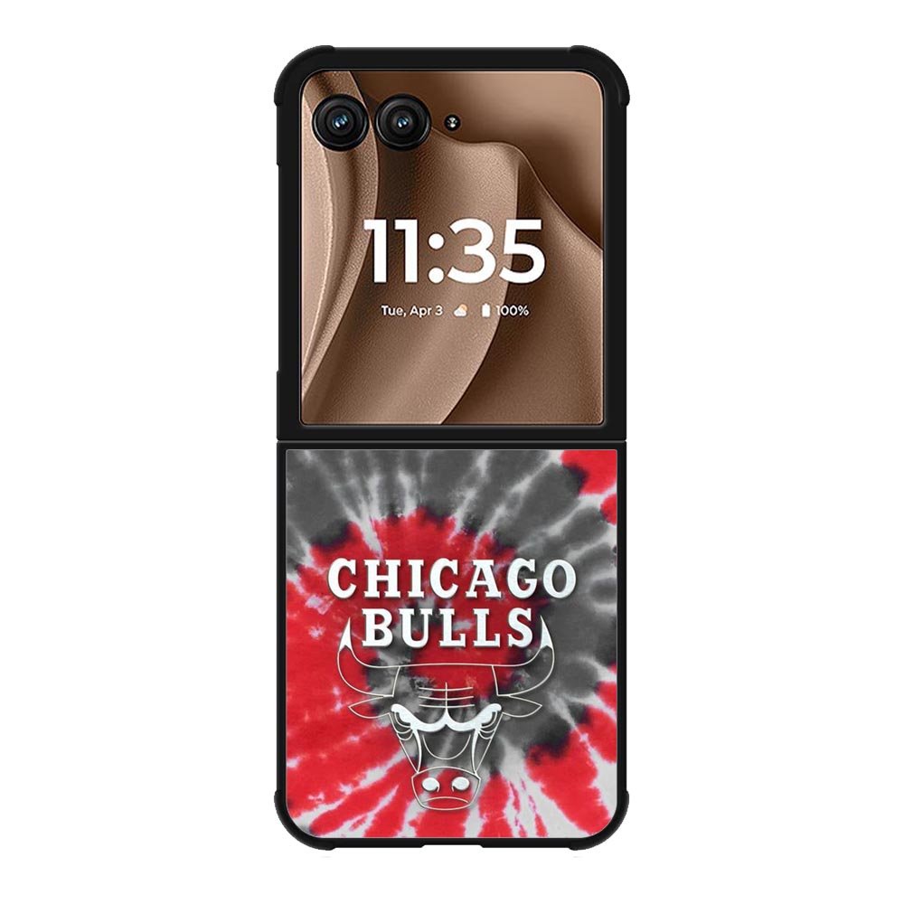 Chicago Bulls Tie Dye Style Logo Motorola Moto RAZR Plus 2025 Case OV10687