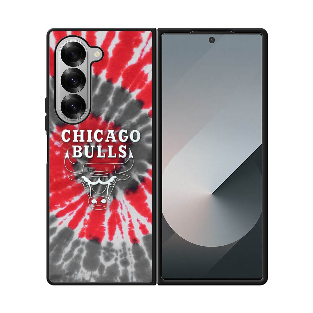 Chicago Bulls Tie Dye Style Logo Samsung Galaxy Z Fold 7 5G Case QC10687