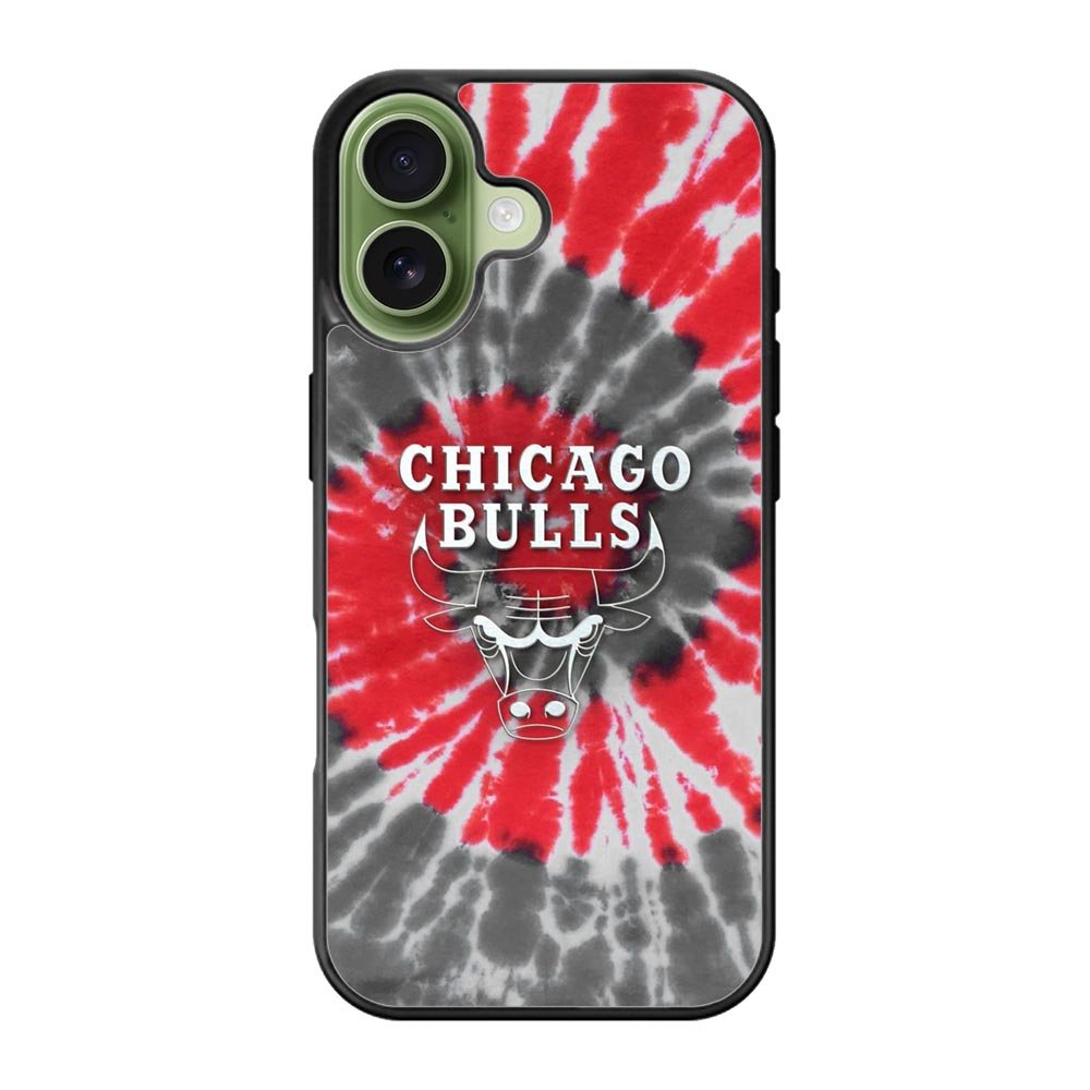 Chicago Bulls Tie Dye Style Logo iPhone 17 Case QC10687