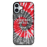 Chicago Bulls Tie Dye Style Logo iPhone 16 Case QC10687
