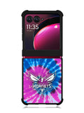 Charlotte Hornets Tie Dye Style Logo Motorola Moto Razr Plus 2023 , Moto Razr+ 2023 Case OV10678
