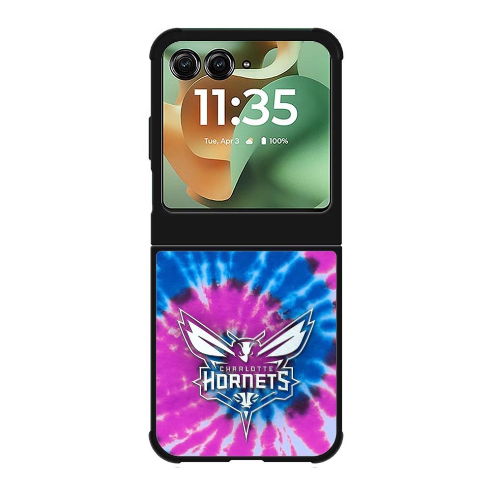 Charlotte Hornets Tie Dye Style Logo Motorola Moto RAZR 2025 Case OV10678