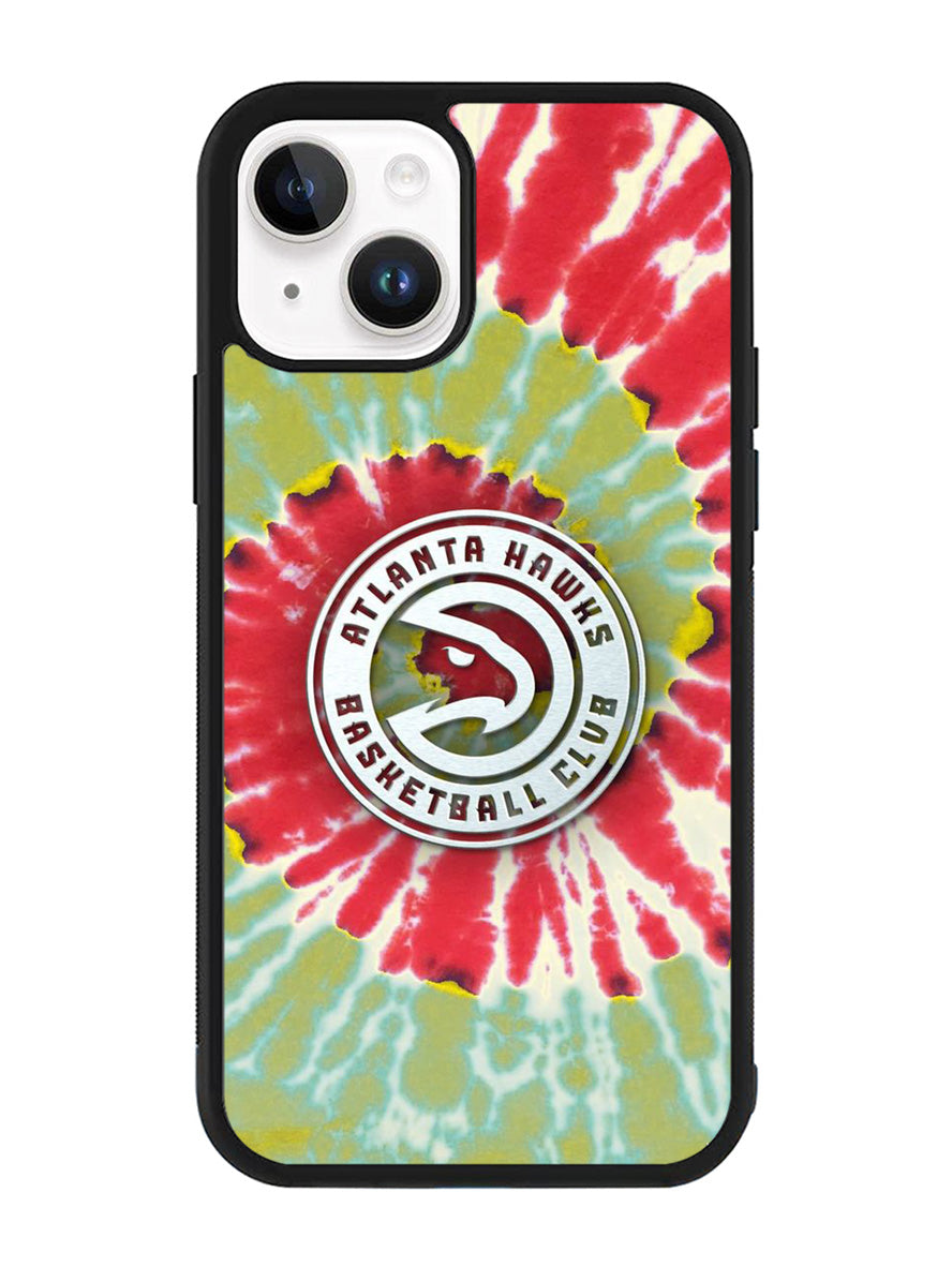 Atlanta Hawks Tie Dye Style Logo iPhone 14 Case QC10641