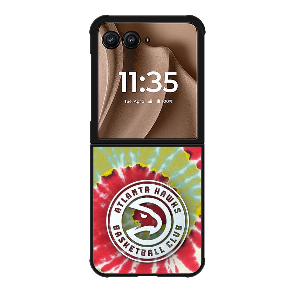 Atlanta Hawks Tie Dye Style Logo Motorola Moto RAZR Plus 2025 Case OV10641