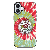 Atlanta Hawks Tie Dye Style Logo iPhone 16 Case QC10641