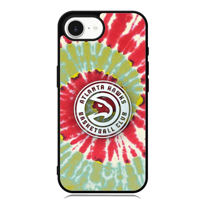 Atlanta Hawks Tie Dye Style Logo iPhone 16e Case OV10641