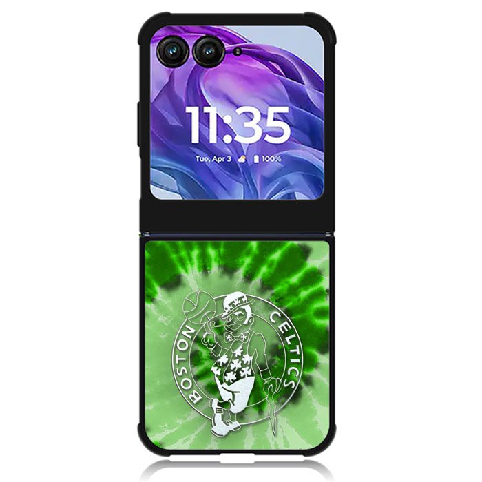 Boston Celtics Tie Dye Style Logo Motorola Moto Razr Plus 2024 , Moto Razr+ 2024 Case OV10665