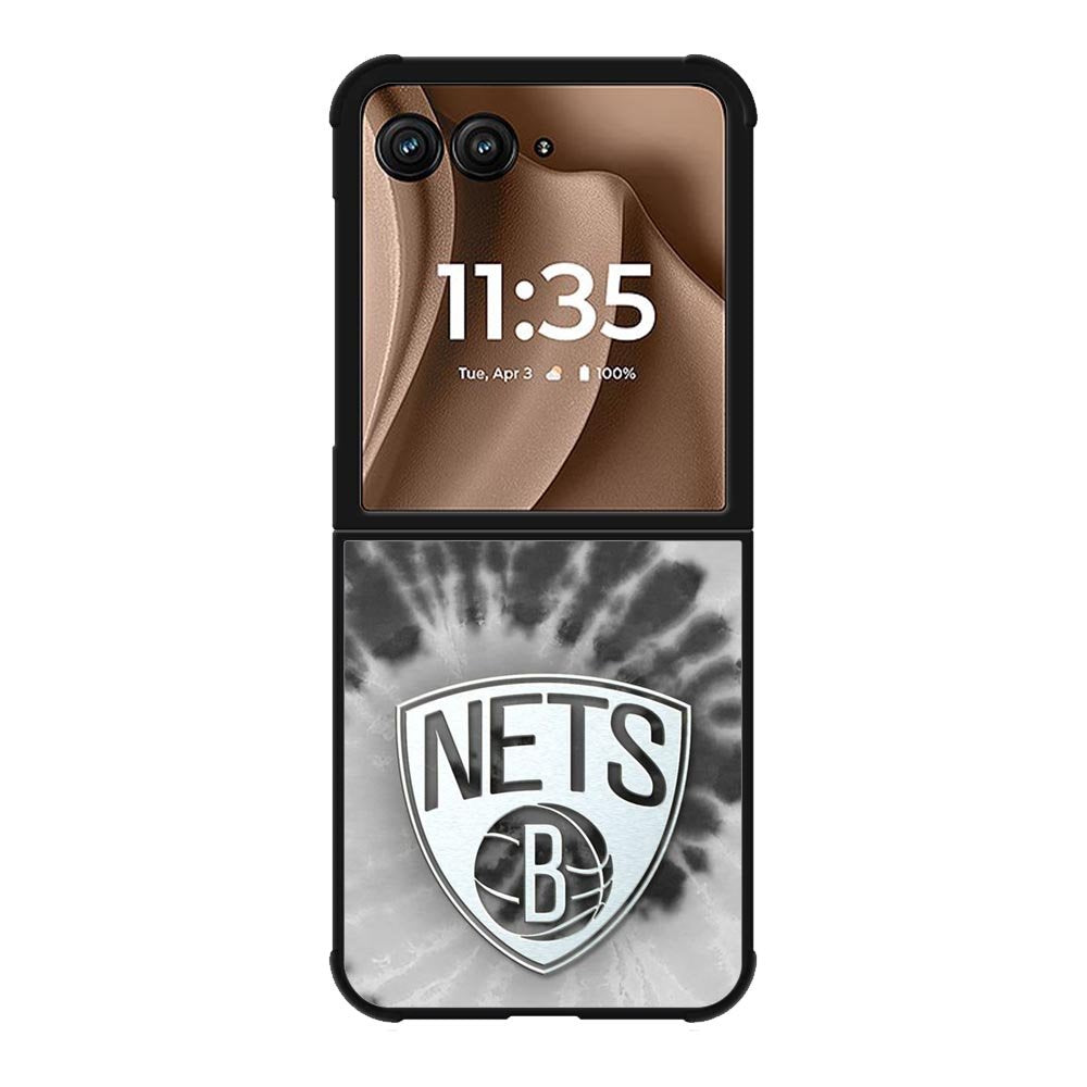 Brooklyn Nets Tie Dye Style Logo Motorola Moto RAZR Plus 2025 Case OV10668