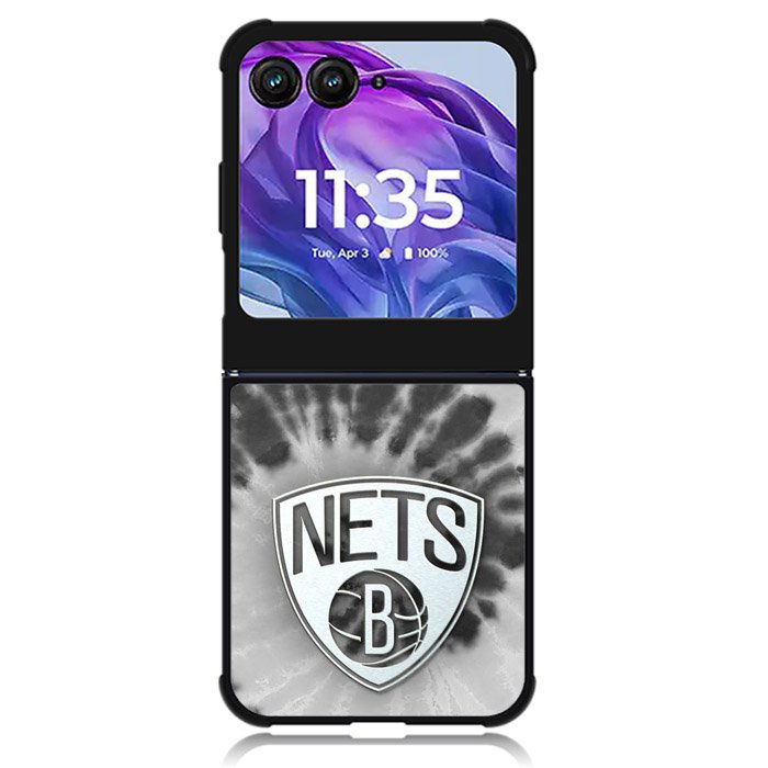 Brooklyn Nets Tie Dye Style Logo Motorola Moto Razr Plus 2024 , Moto Razr+ 2024 Case OV10668