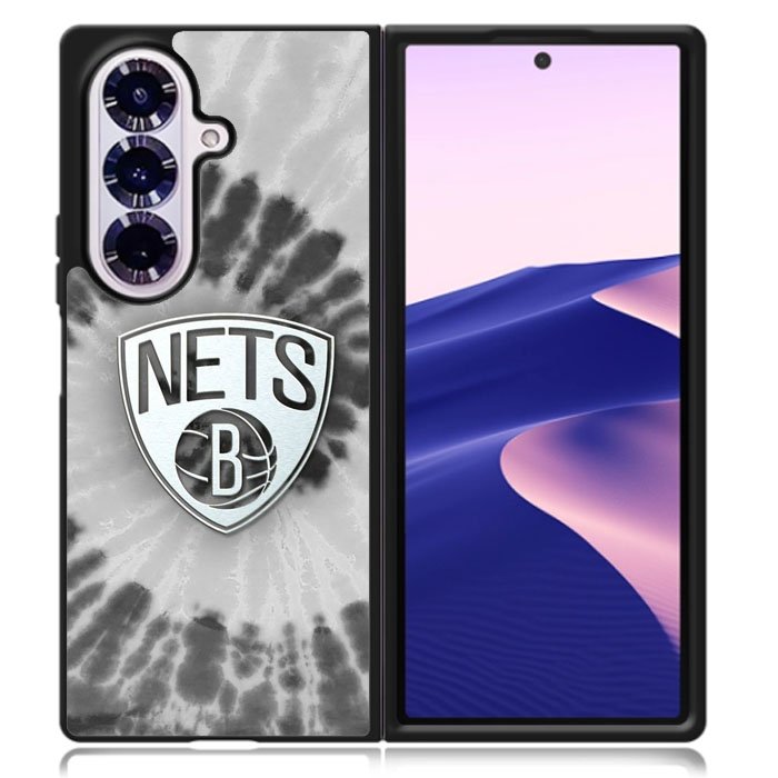 Brooklyn Nets Tie Dye Style Logo Samsung Galaxy Z Fold 7 Case OV10668
