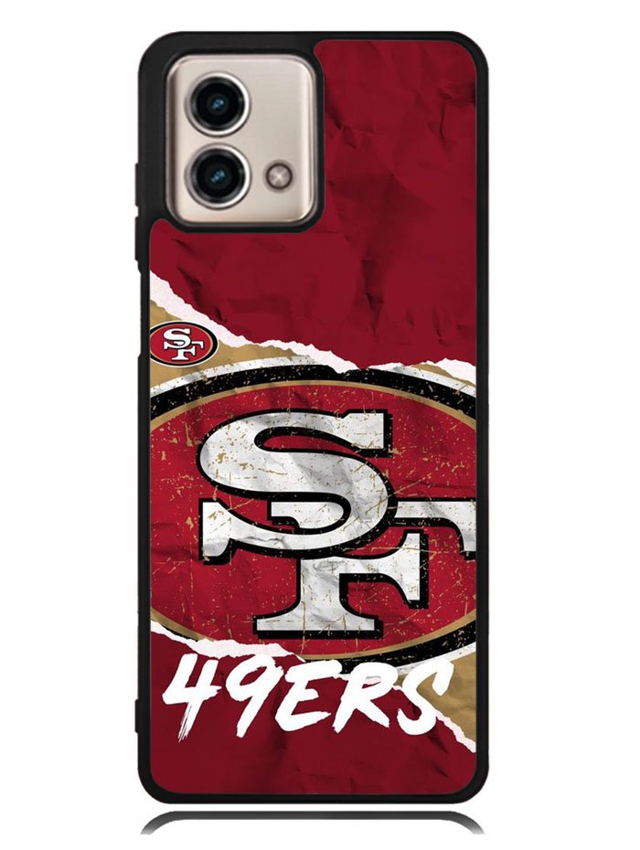 San Francisco 49ers Torn Paper Style Logo Motorola Moto G Stylus 5G 2023 Case OV10317