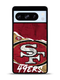 San Francisco 49ers Torn Paper Style Logo Google Pixel 8 Pro Case QC10317