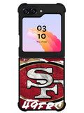 San Francisco 49ers Torn Paper Style Logo Samsung Galaxy Z Flip 5 5G 2023 Case OV10317