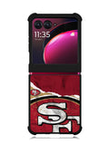San Francisco 49ers Torn Paper Style Logo Motorola Moto Razr Plus 2023 , Moto Razr+ 2023 Case OV10317