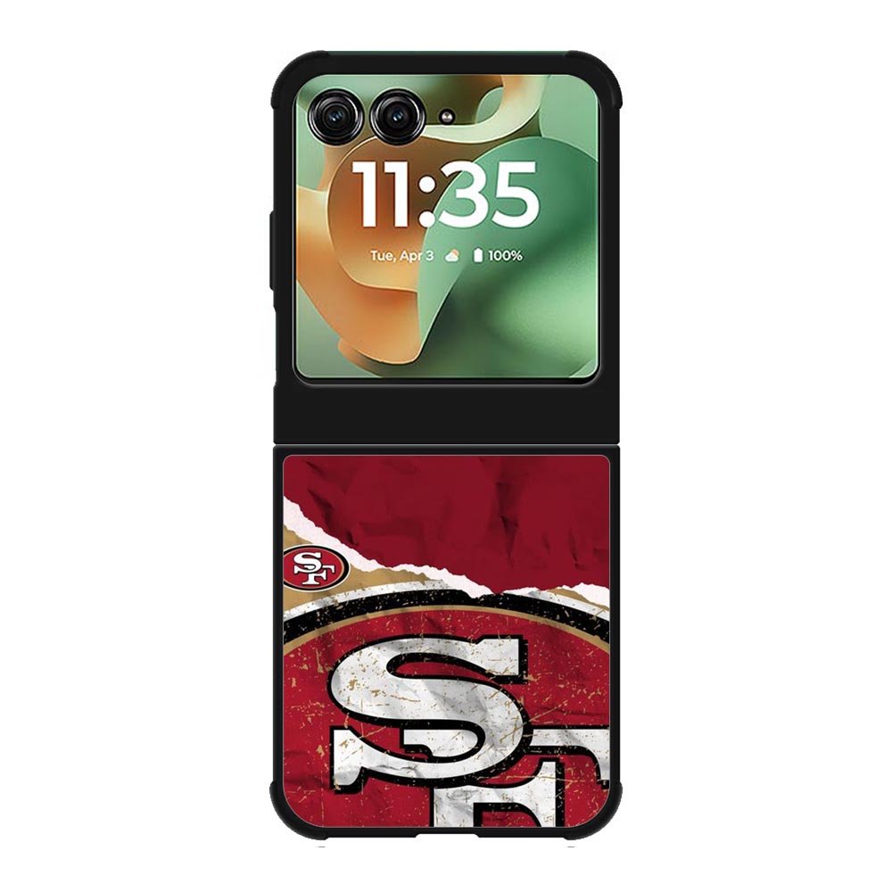 San Francisco 49ers Torn Paper Style Logo Motorola Moto RAZR 2025 Case OV10317