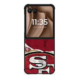 San Francisco 49ers Torn Paper Style Logo Motorola Moto RAZR Plus 2025 Case OV10317