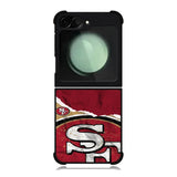 San Francisco 49ers Torn Paper Style Logo Samsung Galaxy Z Flip 6 5G 2024 Case OV10317