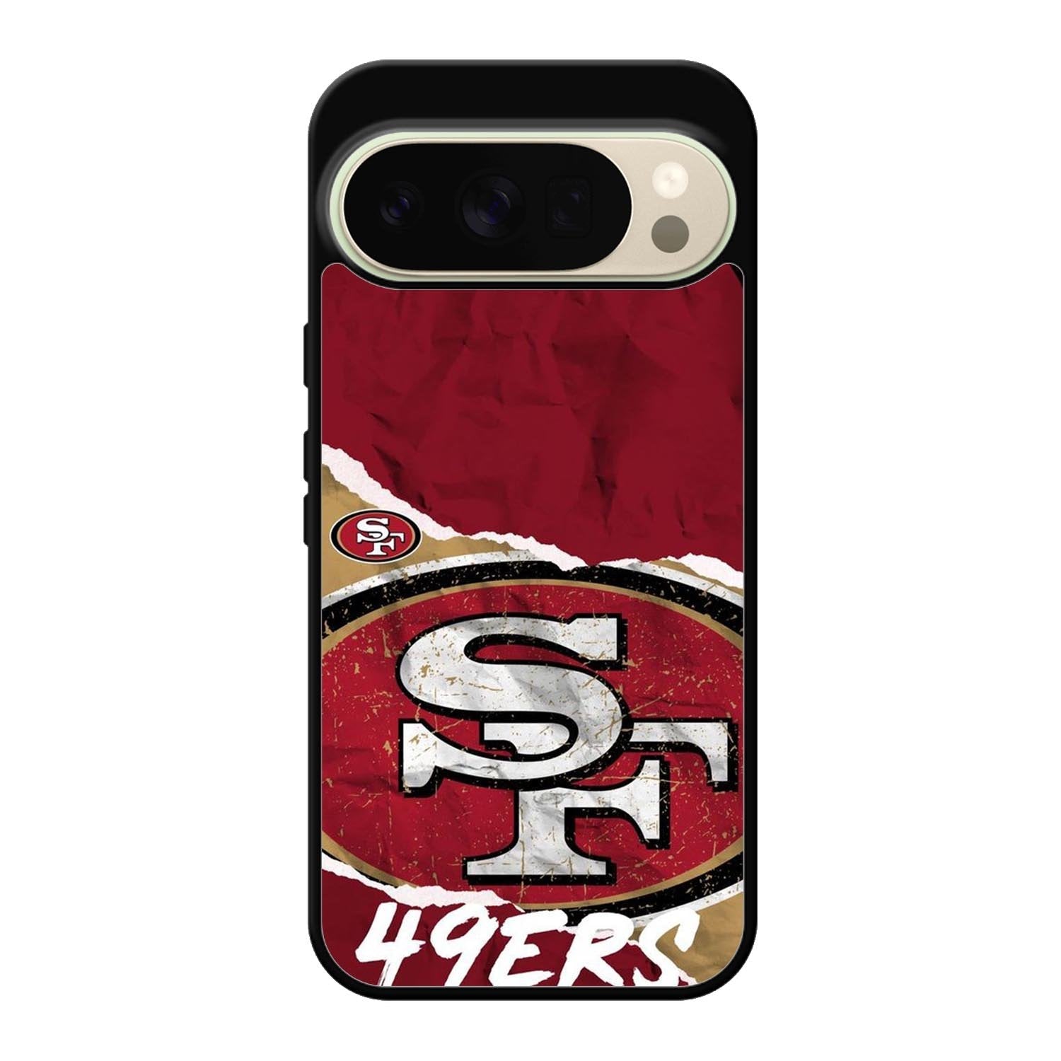 San Francisco 49ers Torn Paper Style Logo Google Pixel 10 Pro XL Case QC10317