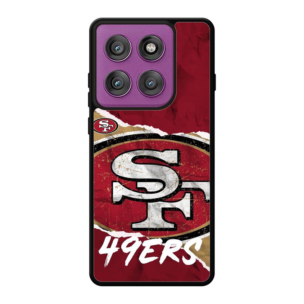 San Francisco 49ers Torn Paper Style Logo Motorola Moto Edge 60 Pro Case QC10317