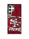 San Francisco 49ers Torn Paper Style Logo Samsung Galaxy S23 Ultra 5G Case QC10317