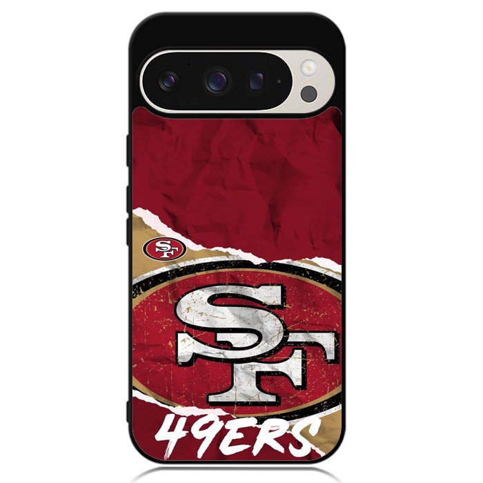 San Francisco 49ers Torn Paper Style Logo Google Pixel 9 | Pixel 9 Pro Case OV10317