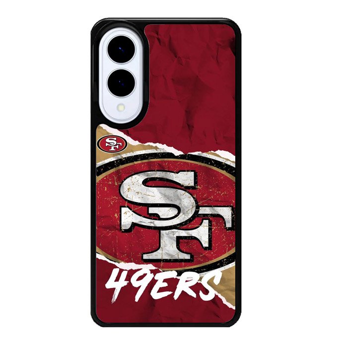 San Francisco 49ers Torn Paper Style Logo Samsung Galaxy S25 Edge 5G Case OV10317
