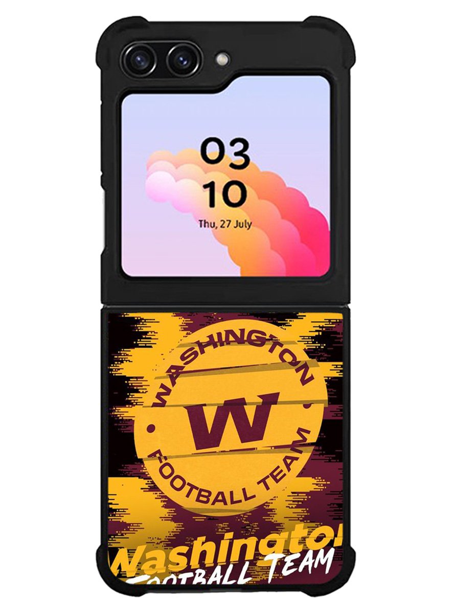 Washington Football Team Torn Paper Style Logo Samsung Galaxy Z Flip 5 5G 2023 Case OV10246