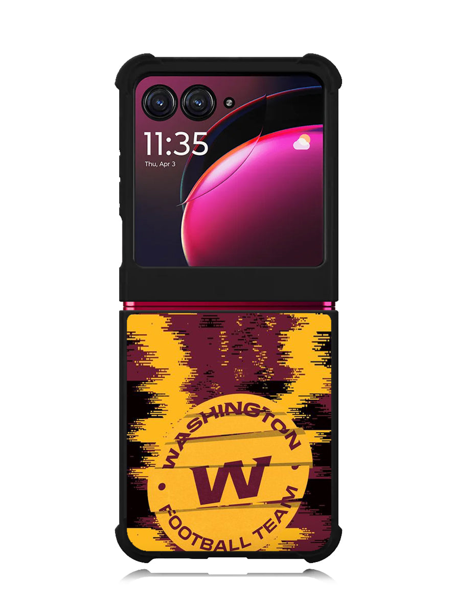 Washington Football Team Torn Paper Style Logo Motorola Moto Razr Plus 2023 , Moto Razr+ 2023 Case OV10246