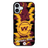Washington Football Team Torn Paper Style Logo iPhone 16 Case QC10246