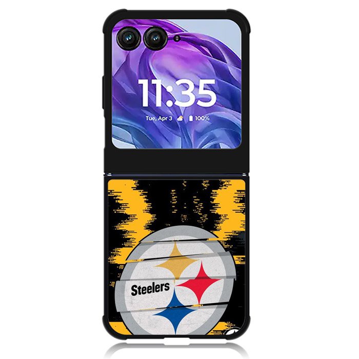 Pittsburgh Steelers NFL Team Logo Motorola Moto Razr Plus 2024 , Moto Razr+ 2024 Case OV10307